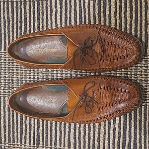 WOVEN LEATHER LOAFERS